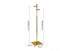 Стійка для одягу, одноопорна 400х400х1700мм. в золоті